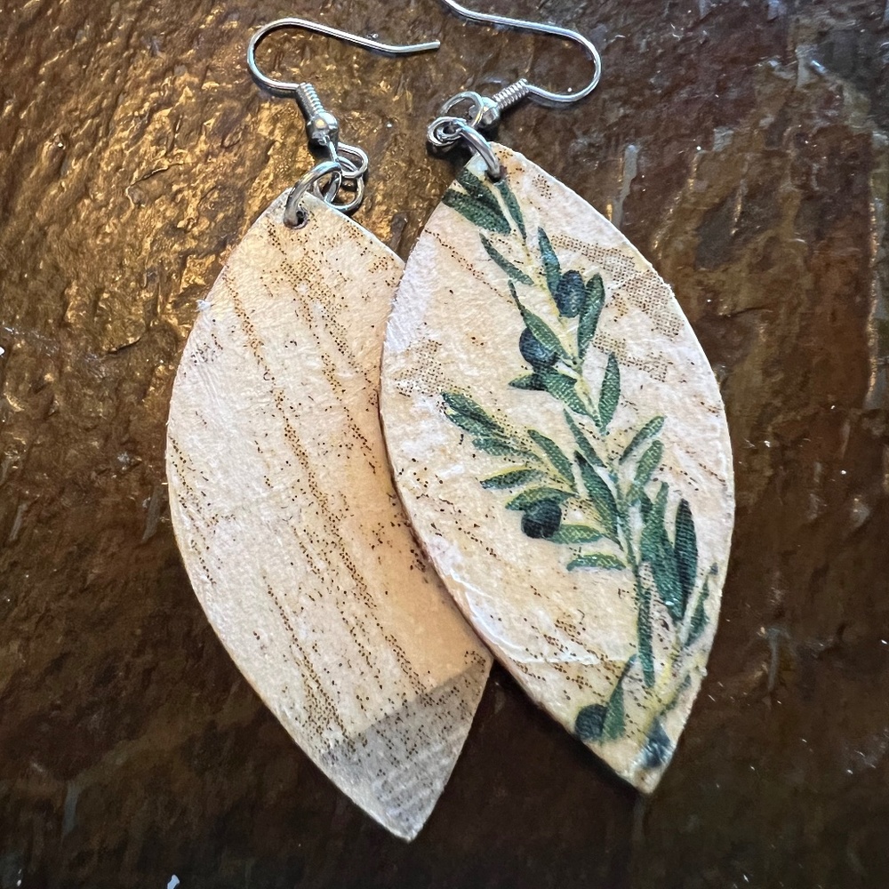 Hand Crafted Wood Earrings